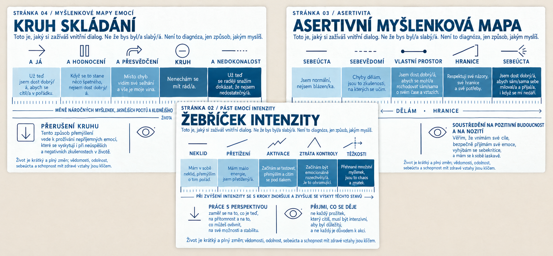 Terapeutický vizuální atlas — mock regua es
